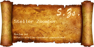 Steller Zsombor névjegykártya