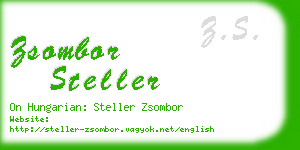 zsombor steller business card